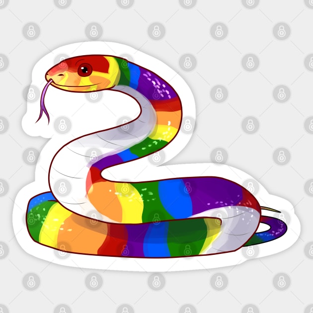 Homosssexual Snake Sticker by candychameleon